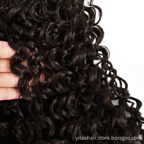 Long Curly Dark Brown Hair 18 Inch wholesale Long curly Ponytail Extension Synthetic Wrap Drawstring